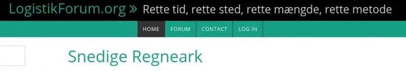 Toppen af Logistikforum.org: Rette tid, rette sted, rette mængde, rette metode